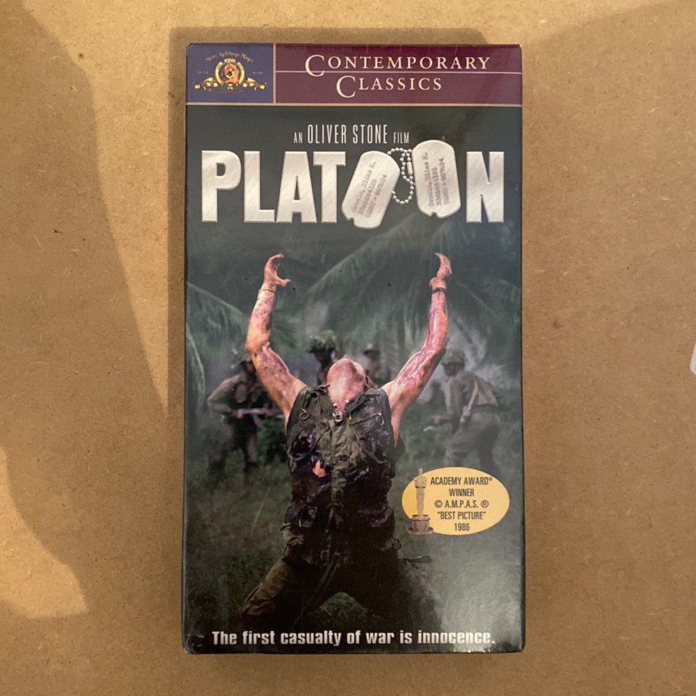 NWT Platoon 1986 VHS